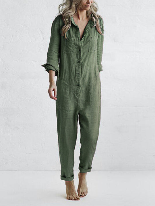 Sarah™- Jumpsuit met lange mouwen